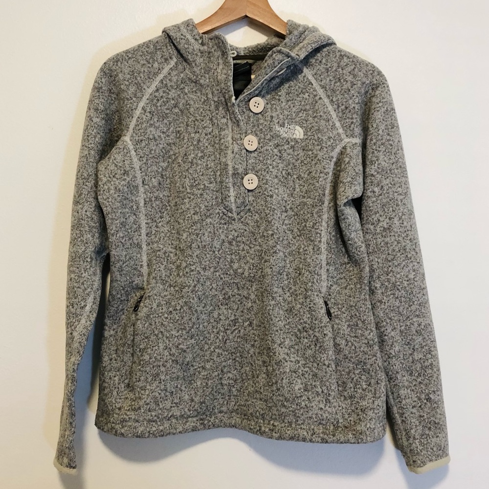 The North Face Crescent Sunset Halfzip Grey Hoodie Women’s Size Medium